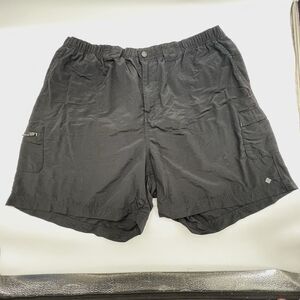 Columbia Women's Black Quick-Dry Nylon Outdoor Athletic 3-Pocket Shorts-Size 1X